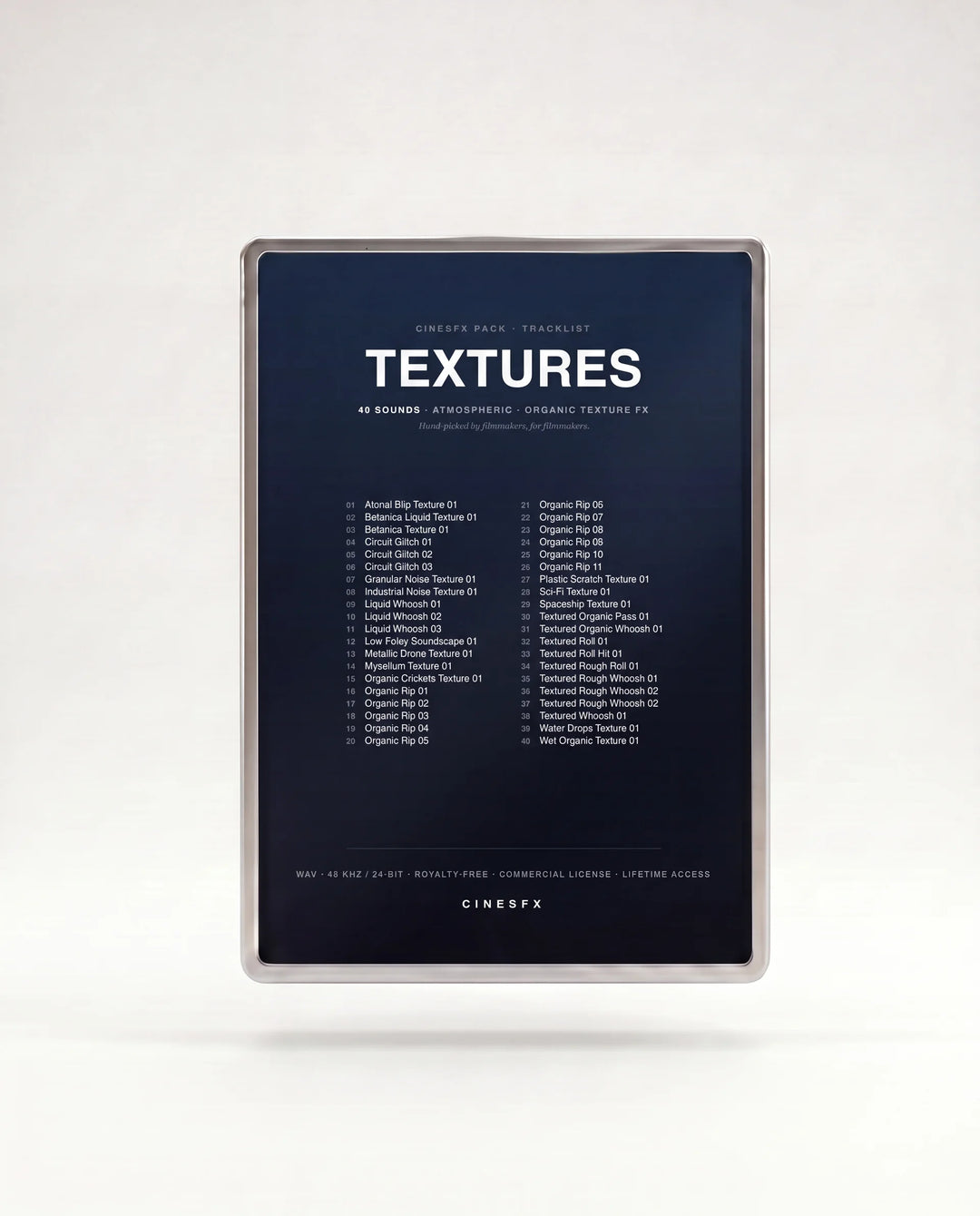 Textures — Back cover